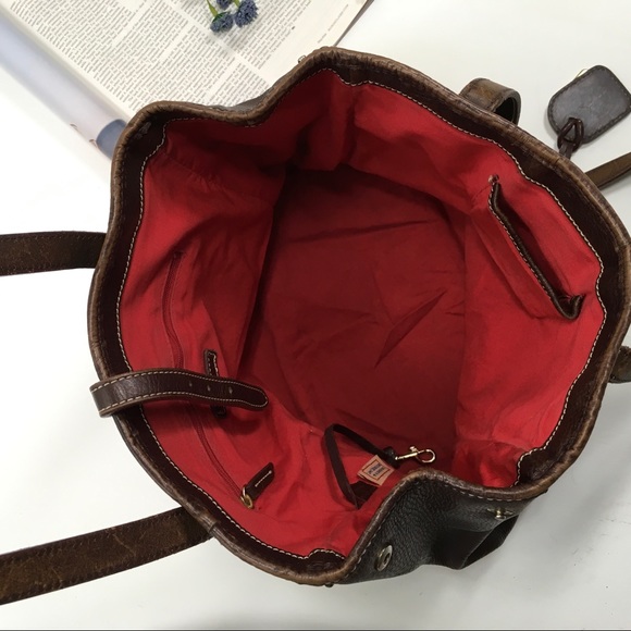 Dooney & Bourke | VNTG Brown Leather Tote Bag - Picture 8 of 8